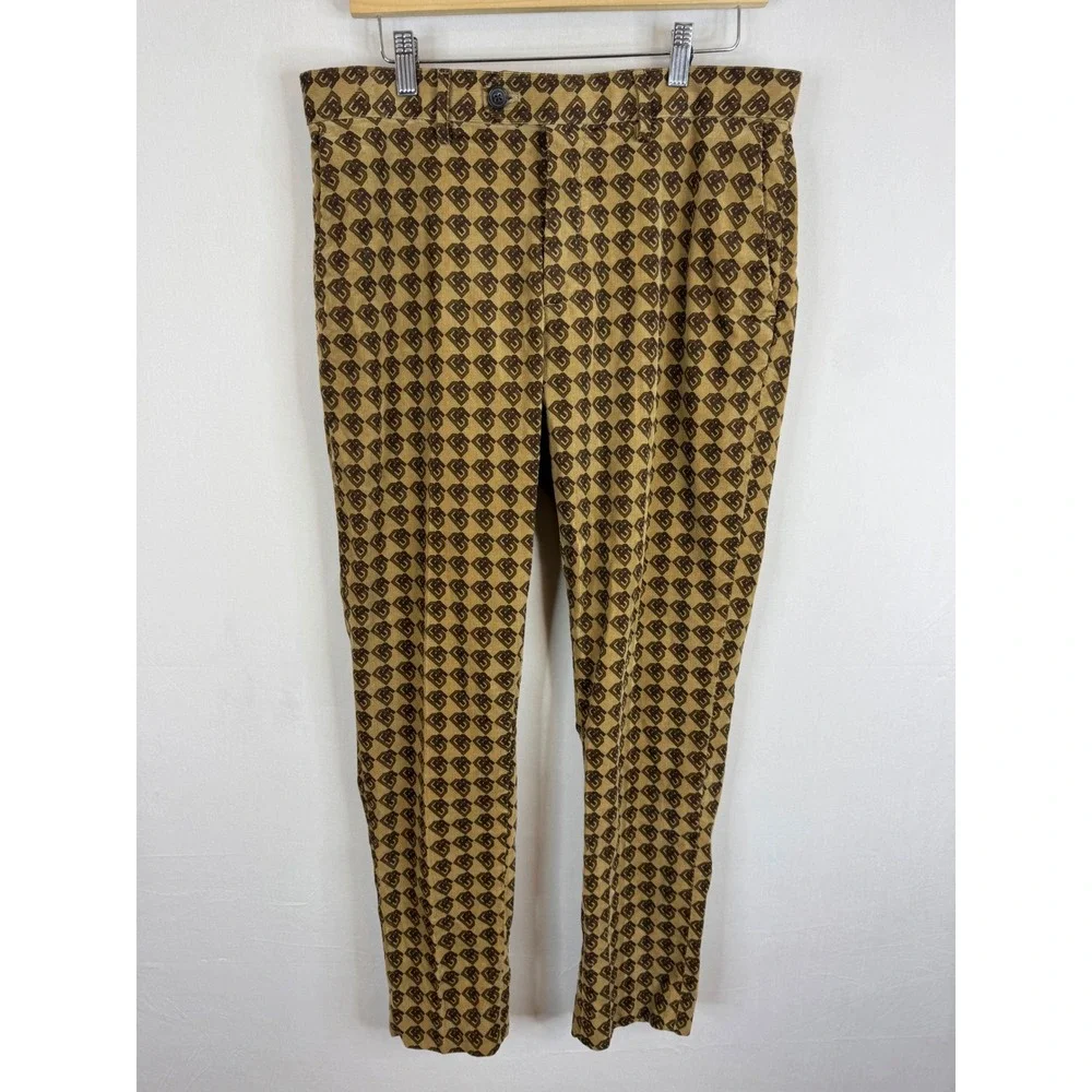 Banana Republic Mens Slim‎ Fit Heritage Corduroy Chinos Khaki Tan Brown 32x30